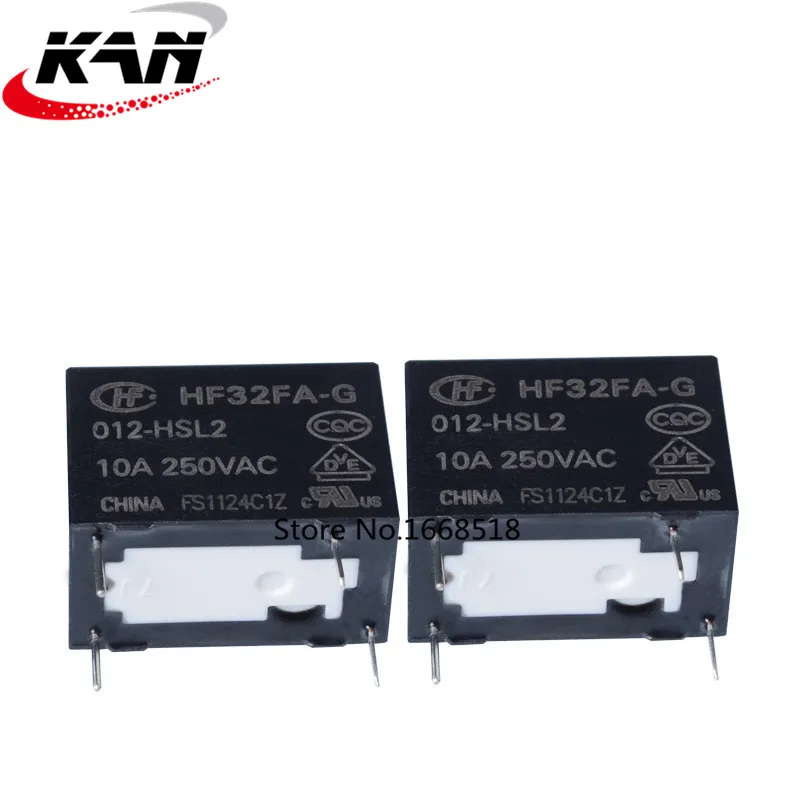 

20 шт./лот реле HF32FA-G-005-HSL2 HF32FA-G-012-HSL2 HF32FA-G-024-HSL2 4PIN 10A