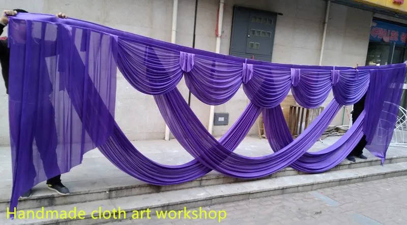 New Arrival Fashion 3 X 6 m Wedding Backdrop Centerpiece Swags Party Curtain Celebration Stage Backdrop Drapes Decoration Supply