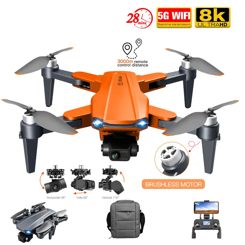 RG106 Gps Drone 4k Profesional 8K HD Camera 3 Axis Gimbal Anti-Shake Photography Brushless Foldable Quadcopter RC Distance 1500M | Игрушки и
