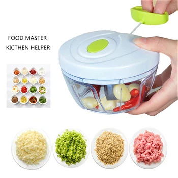 

500/900ML Powerful Manual Meat Grinder Hand-power Food Chopper Mincer Mixer Blender to Chop Meat Fruit Vegetable Nuts Shredders
