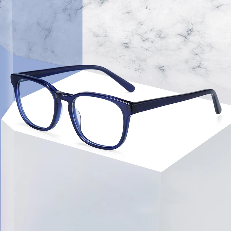 Зеноттические прозрачные ацетатные очки с оправой для женщин, оптические очки для глаз, мужские и женские Квадратные прозрачные очки для близорукости, Новинка
