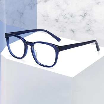 

ZENOTTIC Transparent Acetate Prescription Glasses Frame Women Optical Eye Glasses Men Women Square Myopia Clear Eyeglasses New