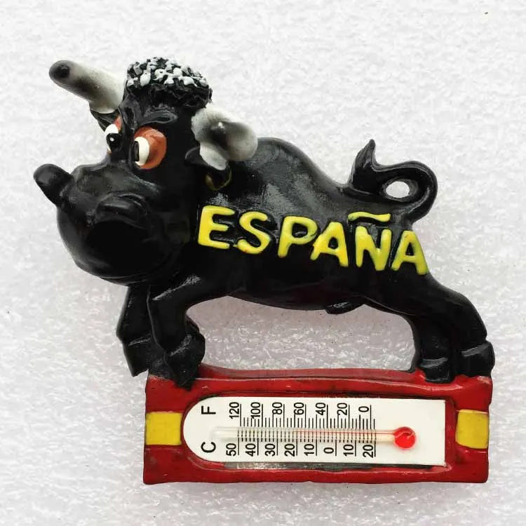 017 Ручная роспись Испания Pamplona коррида 3D магнит на холодильник туристические сувениры магнитные наклейки подарок - Цвет: 017