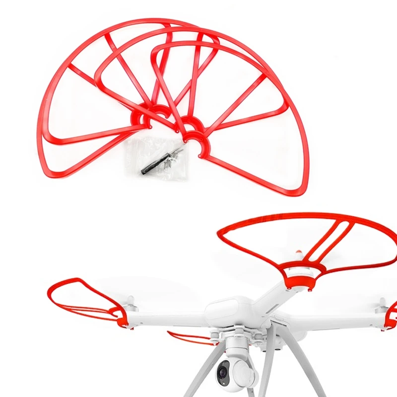 

4pcs Red Prop Guard for Mi Drone Propeller Guard Protective Cover Bumper Blade Protector Cover Ring For Xiaomi Mi Drone 4K/1080P