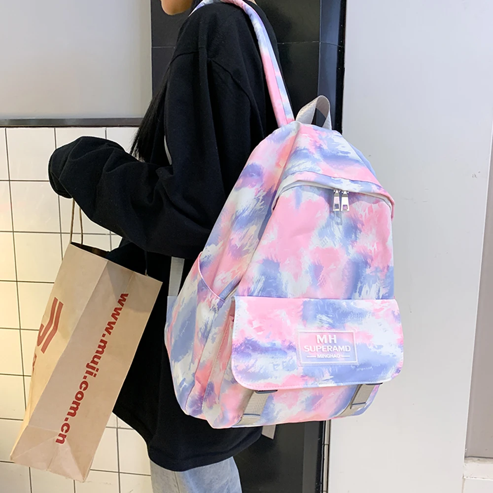 Women Backpack Casual Rucksack Graffiti School Bag Waterproof Backpacks for Teenage Girls Student Gradual Back pack Travel | Багаж и сумки