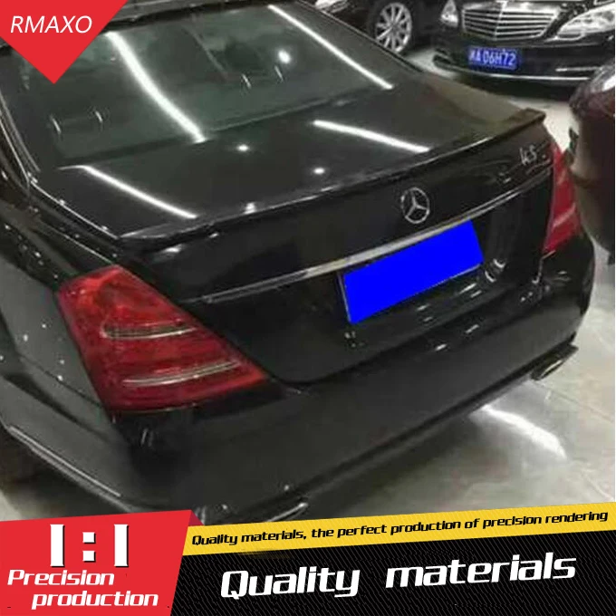 Спойлер для Benz W221 ABS Материал заднее крыло автомобиля праймер цвет задний спойлер
