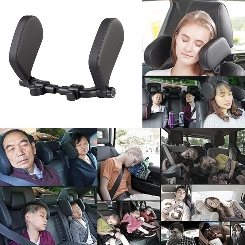 

For Kids Adults Car Neck Headrest Pillow Cushion Seat Support Head Restraint Seat Pillow Headrest Neck Travel Sleeping Cushion