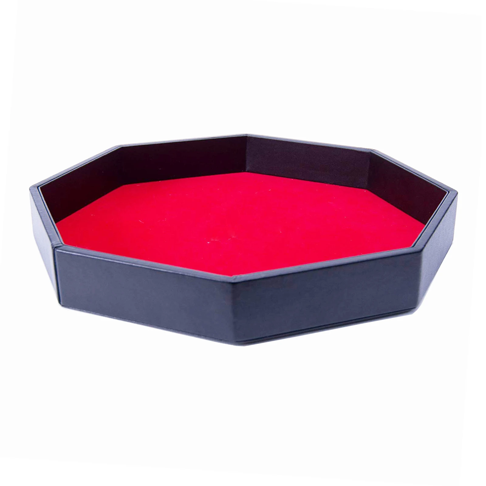

Portable Octagonal Dice Tray Red Velvet Rolling Mat Table Games RPG And D&D