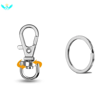 

30pcs/set Metal Lobster Trigger Swivel Clasp Hooks Clip Buckle Jewellery Making Arts Crafts Key Ring Keychain DWH5