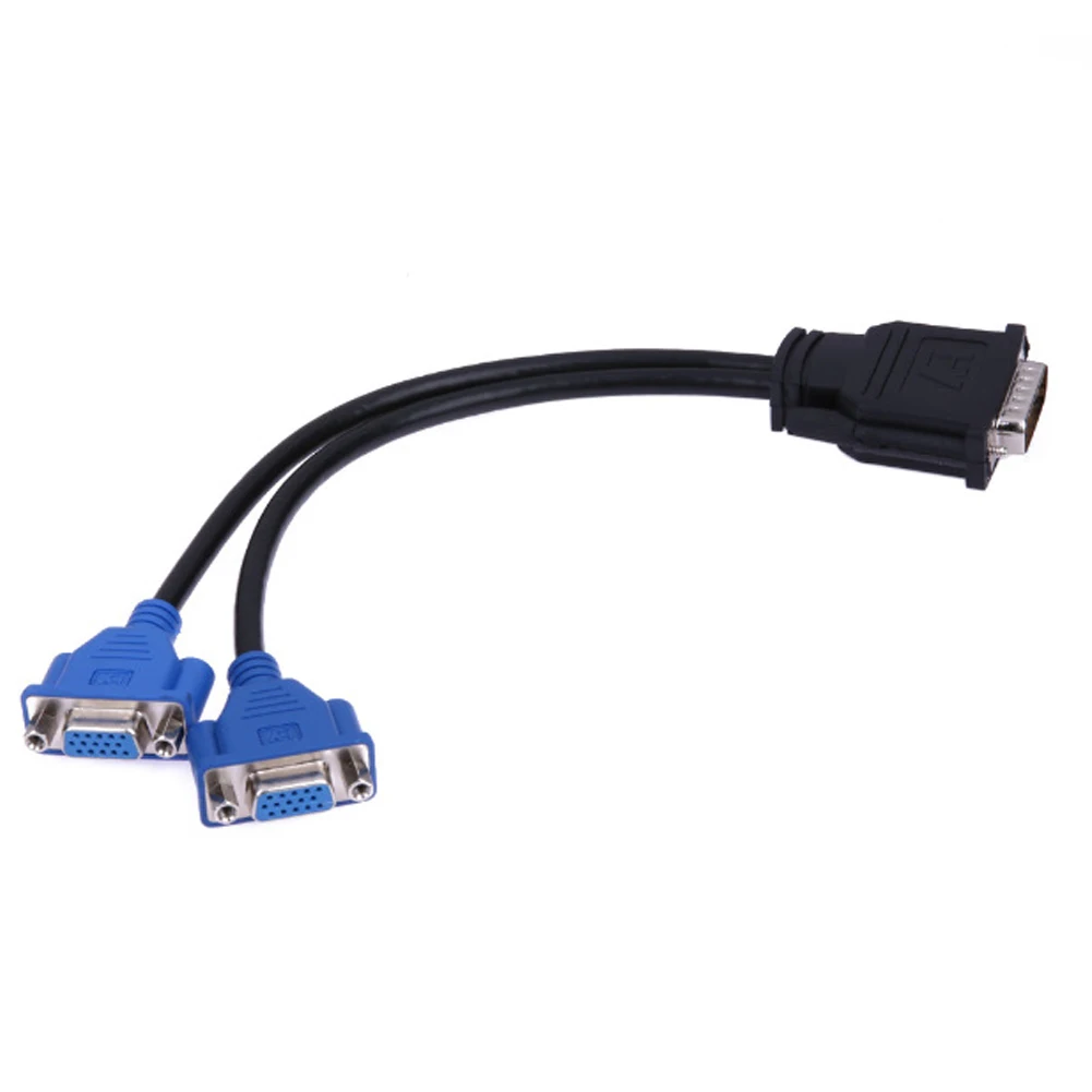 60 Способ оптовая продажа Y сплиттер DMS 59 двойной 15 pin VGA кабель Molex дисплей адаптер