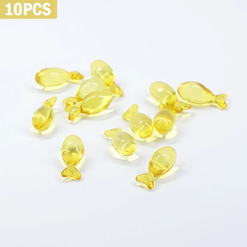 10Pcs Hair Vitamin Capsule Pro Keratin Complex Oil Smooth Silky Serum Moroccan Anti Loss Mask Repair Damaged | Красота и здоровье