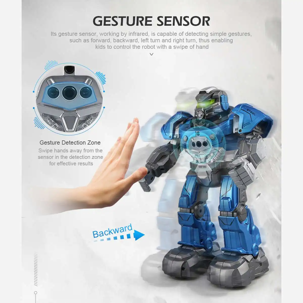 Smart Watch Intelligent Programing Education RC Robot Auto Follow Gesture Control Kids Toys Infrared Induction sing/dance/voice