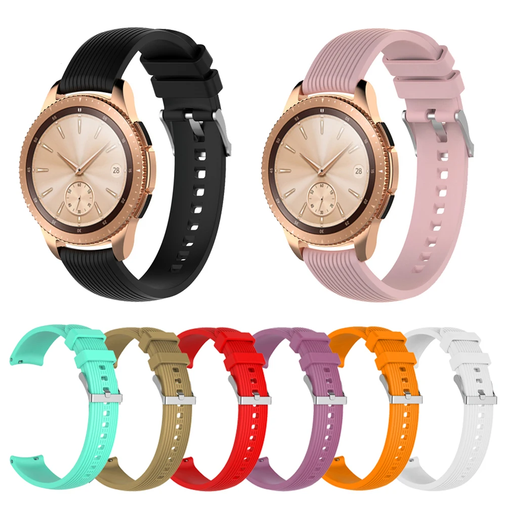 Ремешок для samsung Galaxy Watch Band 42 мм Мягкие силиконовые Ремешки наручных часов сменный