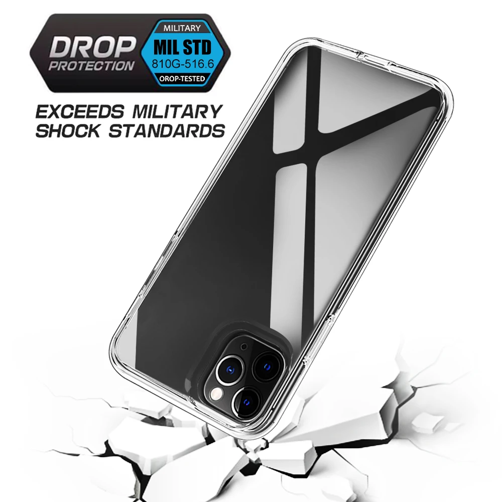 Fall Für iPhone 8 7 6S 6 Plus X XR XS 11 Pro Max Fall Silikon Transparent Weiche TPU harte PC Funda