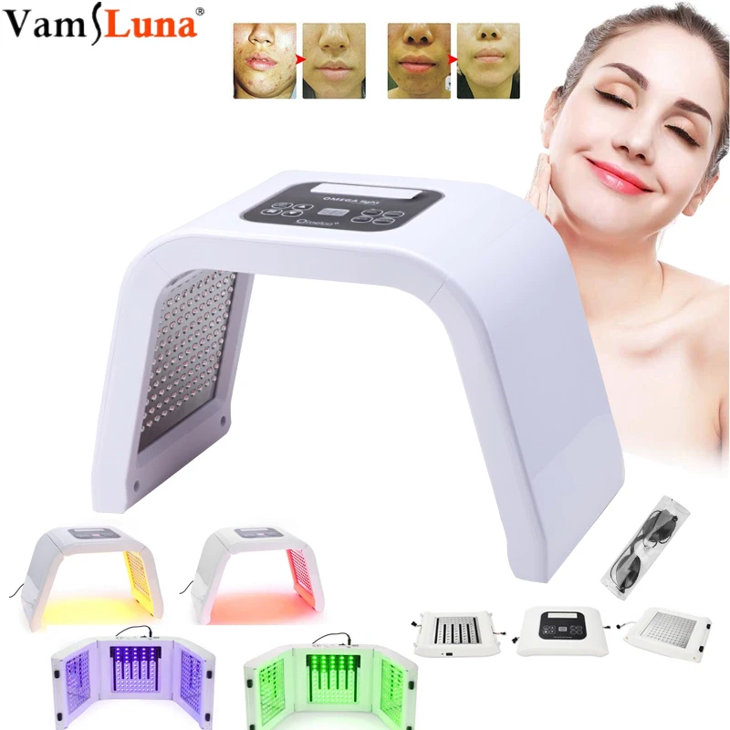 PDT Light Mask 4 in 1 Portable Skin Rejuvenation Face Tightening Machine  LED Photonic Beauty Devic - 4000055169584