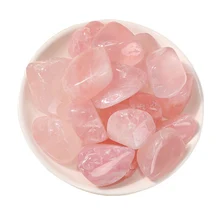 

100g Polished Natural Pink Crystal Quartz Healing Stones Gravel Ornaments for Home Fish Tank Decoration Christmas Gift
