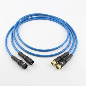 

Pair ST-48B Silver Plated XLR to XLR Analog Audio Balanced Cable XLR Male to Female Leads Shielded Audio Cable HIFI Audiophile