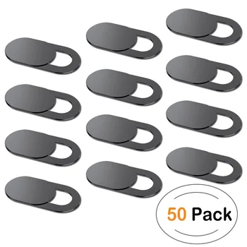 

50pcs Universal WebCam Cover Shutter Magnet Slider Plastic Camera Cover For Web Laptop iPad PC Macbook Tablet Privacy Sticker