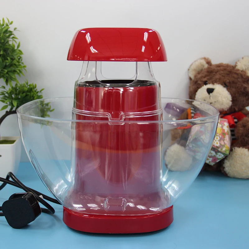 Household Mini Popcorn Maker Machine Non-Stick Electric Automatic Popcorn Cooker Tools Red