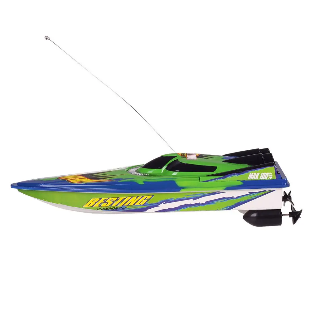 RC Racing Boat Radio Remote Control Dual Motor Boat High-speed Strong Power System Fluid Type Design Kids Outdoor Toy for Kids