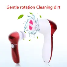 6 в 1 электрическая щетка для очищения лица электрическая 3 режима звуковая вибрация глубокий пористый очищающий, отшелушивающий пилка для ног водонепроницаемое лицо