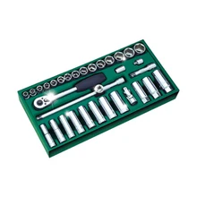 SATA 09902 для Инструм. Лоток(набор) Головки Торцевые п/в. 3/8". 33пр.(Metric) с принадлеж. практическое для седан мотоцикл
