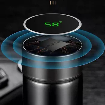 

Hot sale Temperature Display Vacuum Flasks originality Sport Car water Intelligent Stainless Steel Thermos Bottle Cup free shipp