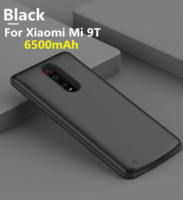 Black For Mi 9T 6500 мАч для Xiaomi Mi 9T Pro power Bank чехол для Xiaomi Mi 9T резервный чехол для зарядного устройства для телефона портативный дорожный Чехол для зарядки - Цвет: Black For Mi 9T