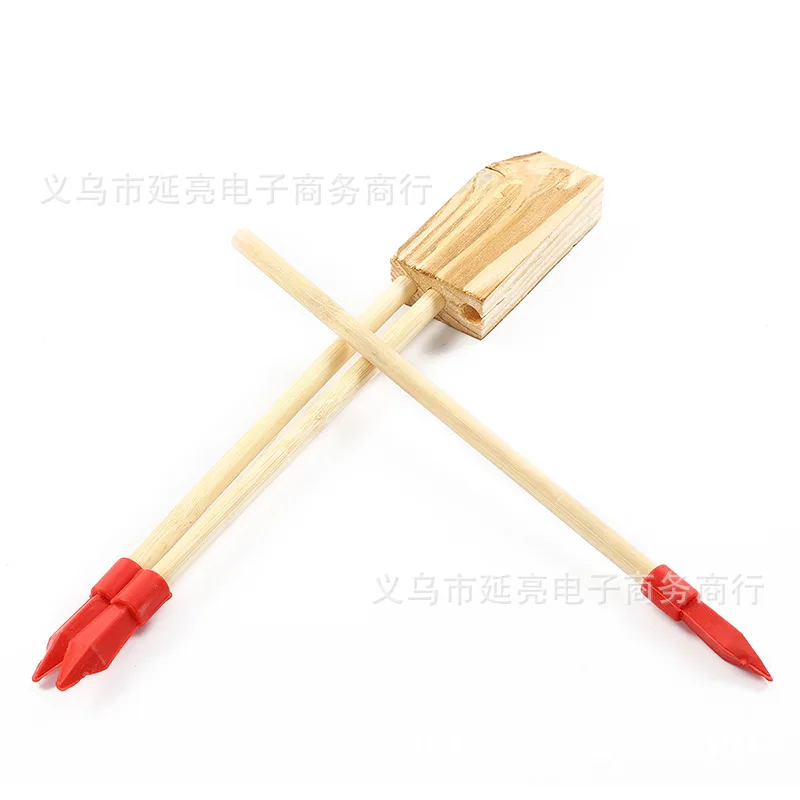 Yiwu деревянные игрушки лук и Стрела стрельба игрушка Средний лук и стрела мягкая голова Silcone