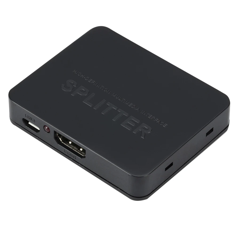 HDCP HDMI split ter Full HD 1080p видео HDMI коммутатор 1X2 split 1 in 2 Out усилитель двойной дисплей для HDTV DVD PS3 Xbox