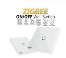 AC110-220V ZigBee 3.0 smart light panel switch controller Wireless wall Remote work with APP phone amazon echo plus gatew