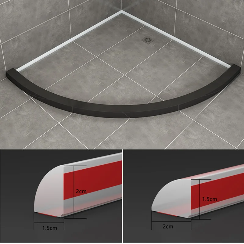 SiliconebathroomfloorwaterstoppershowerfloodbarrierrubberDam