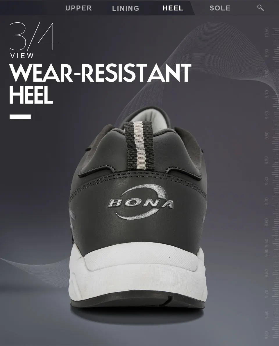 BONA New Designers Cow Split Running Shoes Men Outdoor Sneakers Shoes High Quality Breathable Shoes Jogging Tennis Shoes