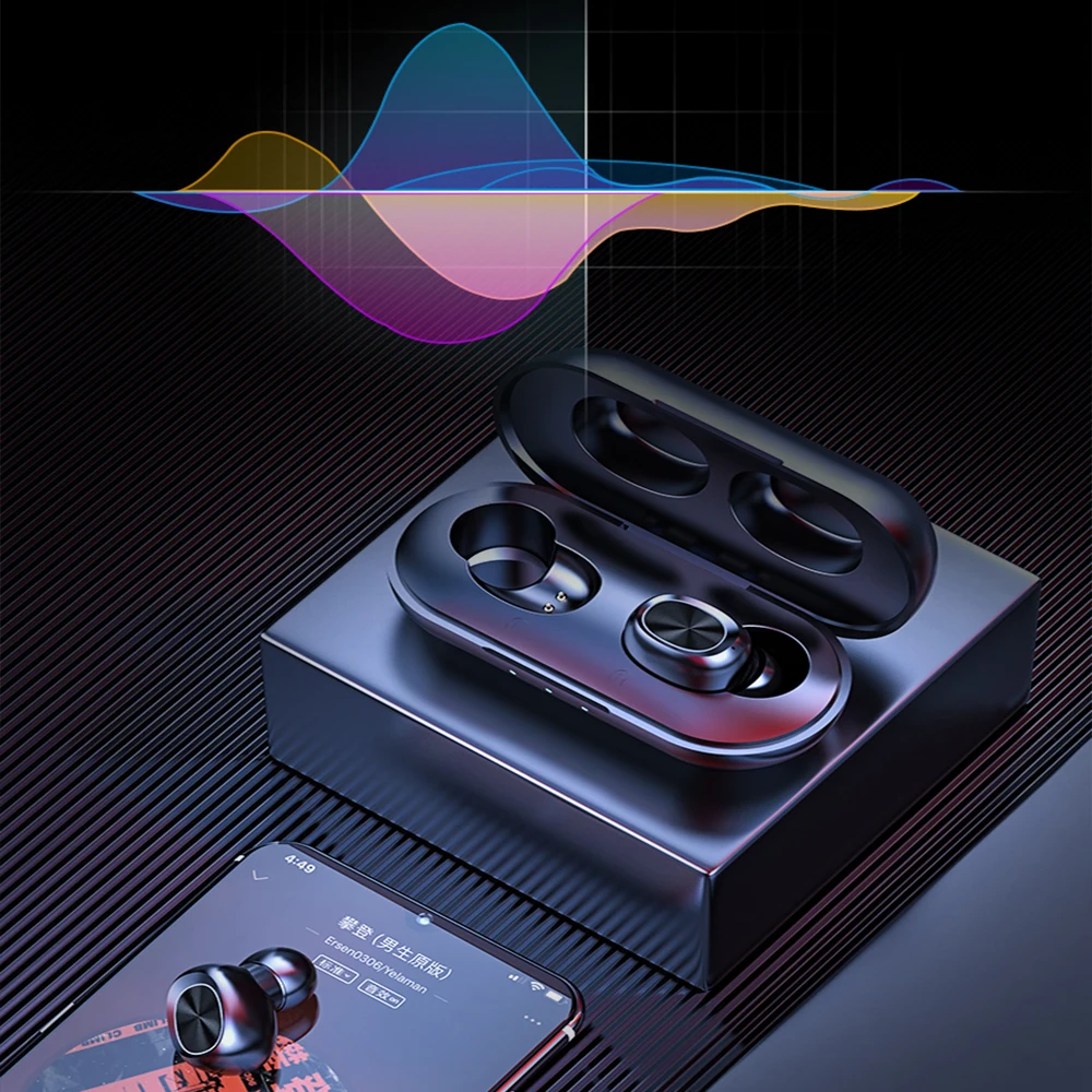 Беспроводные мини наушники Bluetooth V5.0 TWS 300 мАч для iPhone 6 6plus 7 7plus 8 iphobe x xs iphone xsmax xr