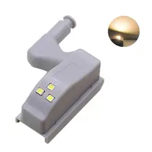 Светодиодная подсветка под шкаф, Универсальный светильник для шкафа, сенсорный светодиодный, внутренняя шарнирная лампа для шкафа, шкафа, кухни