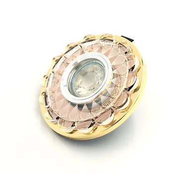 

With gu 10 LED bulbs crystal downlight Chrome and gold color for kitchen and indoor decor