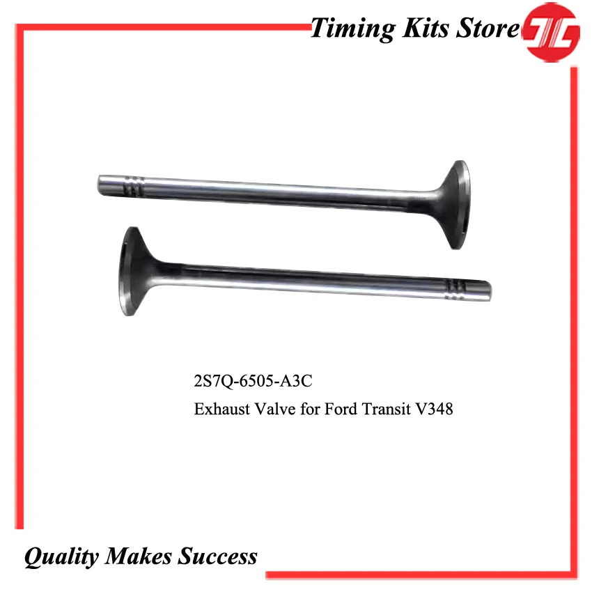 Genuine 8pcs Exhaust Valve 2S7Q 6505 A3C,1594988 Intake Valve XS7Q-6507-A3C,1738494 For Ford Transit V348 Engine Parts