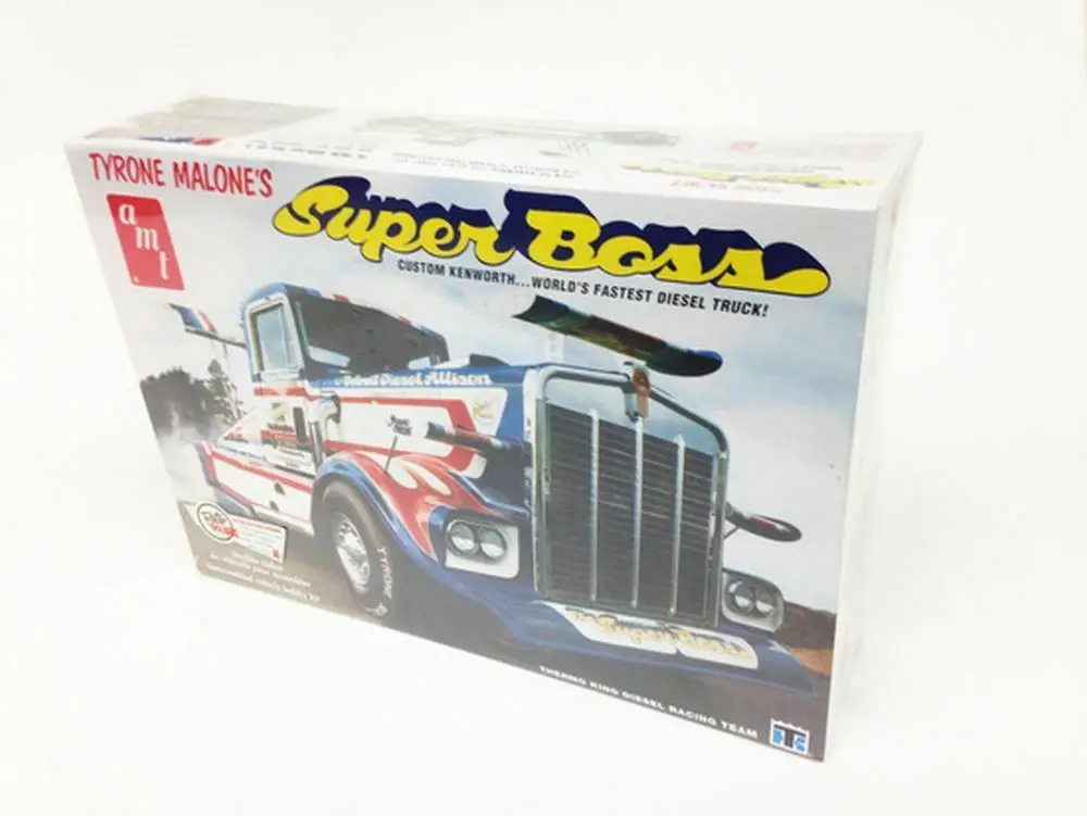 Round 2 AMT 930 1:25 Tyrone Malone Kenworth Super Boss Drag Truck Model Kits Car | Игрушки и хобби