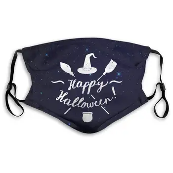 

Happy Halloween Active Carbon Filter Mask with PM2.5 Filters 5 Layers of Protection for Men Women