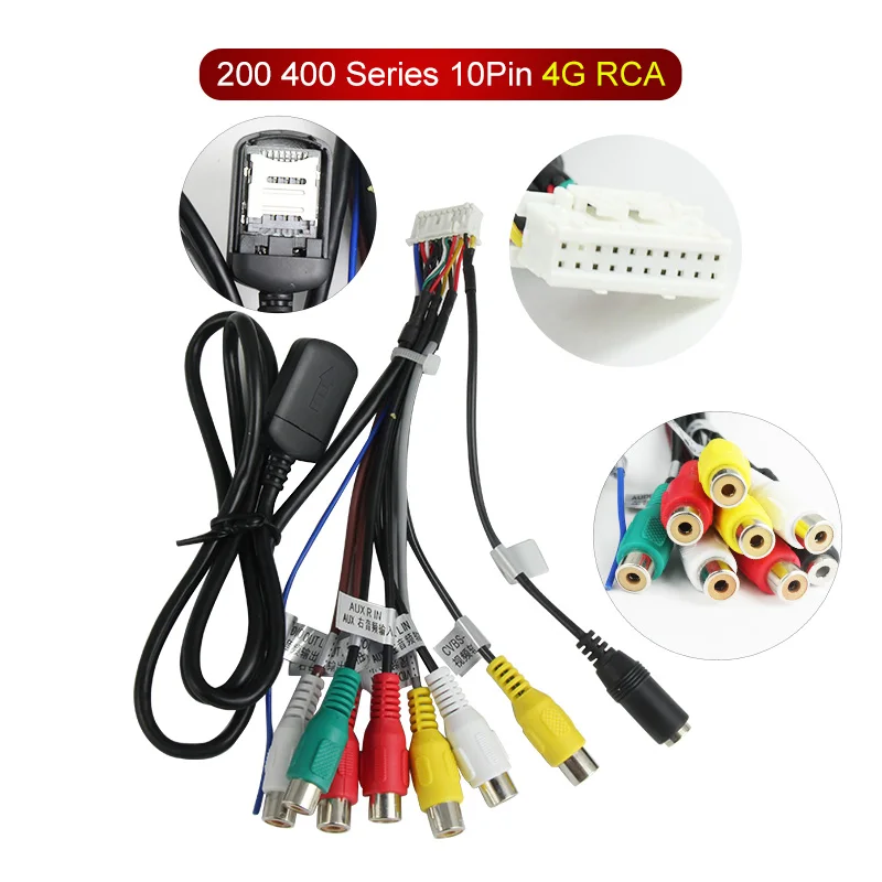 NaviFly 7862 Series Microphone CAN IN 4G GPS USB ANTENNA RCA Cable Car Radio Accessory Cable Navigation Multimedia Accessories