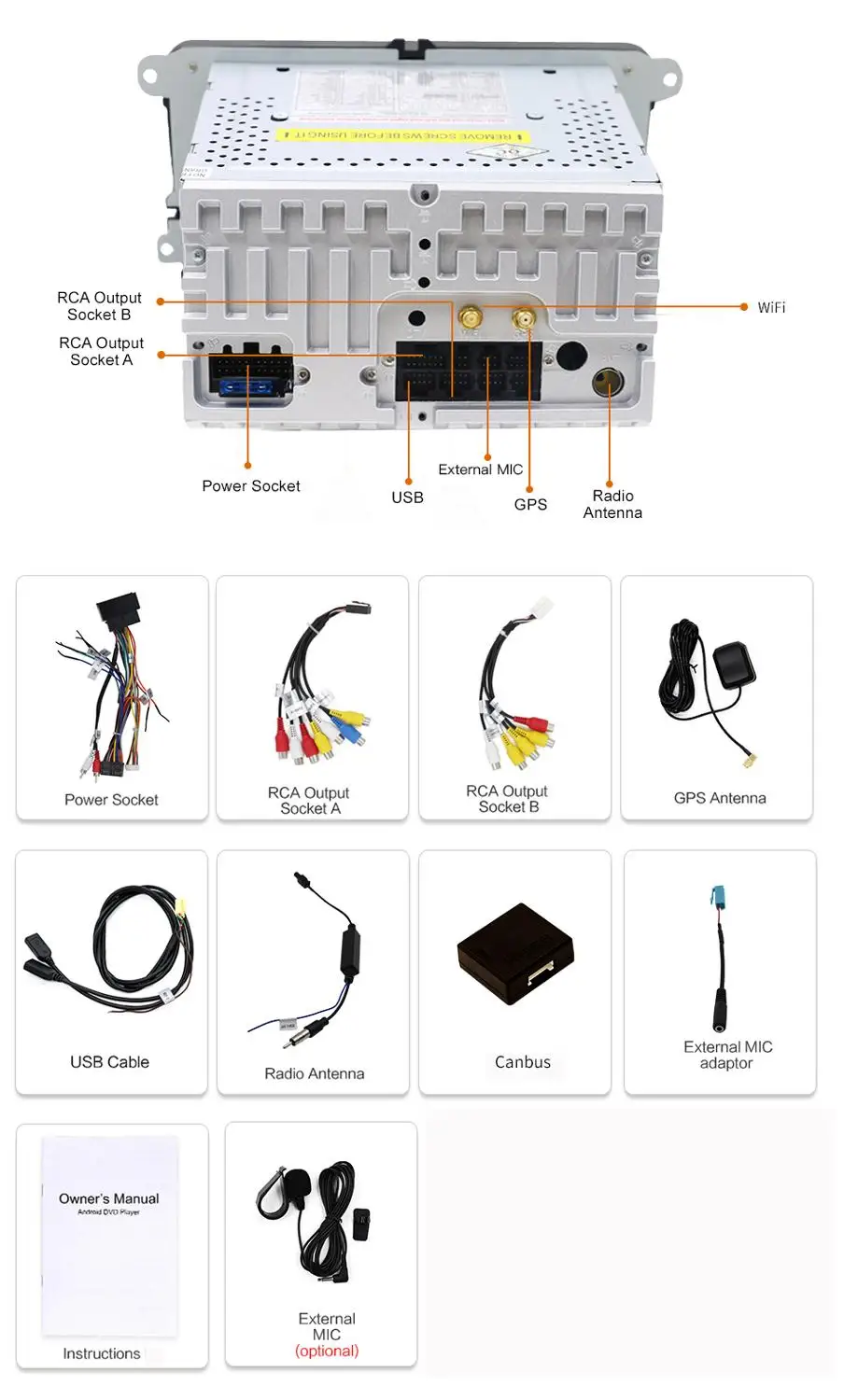 Top 8" 2 Din Android 9.0 Car DVD Radio Audio Stereo For Volkswagen Passat Polo Golf Head unit Tape Recorder With canbus 2