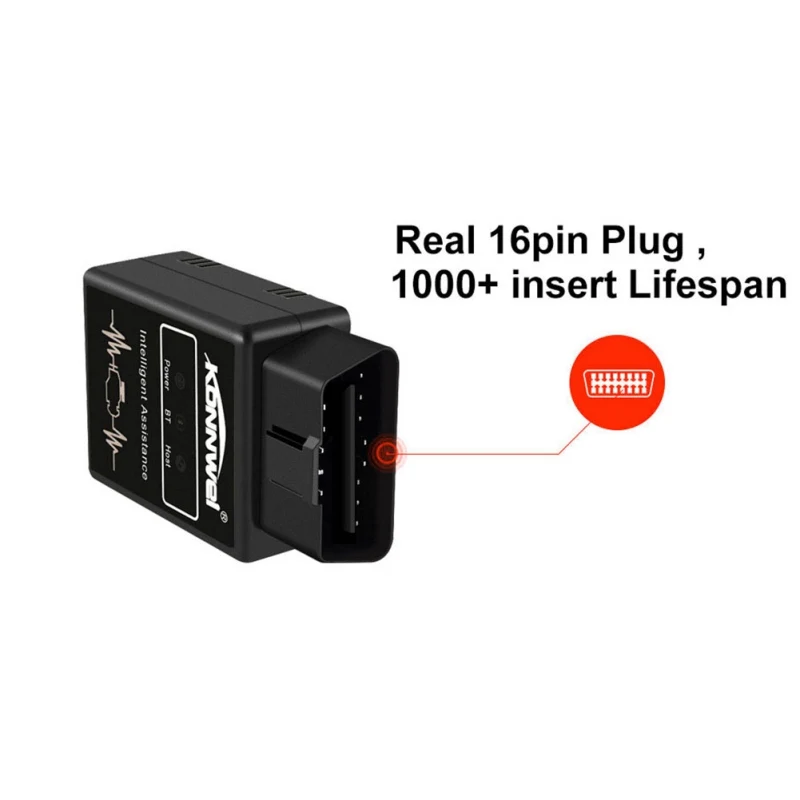 2019 KW912 ELM327 Bluetooth Obd2 v1.5 сканер автомобильный диагностический инструмент