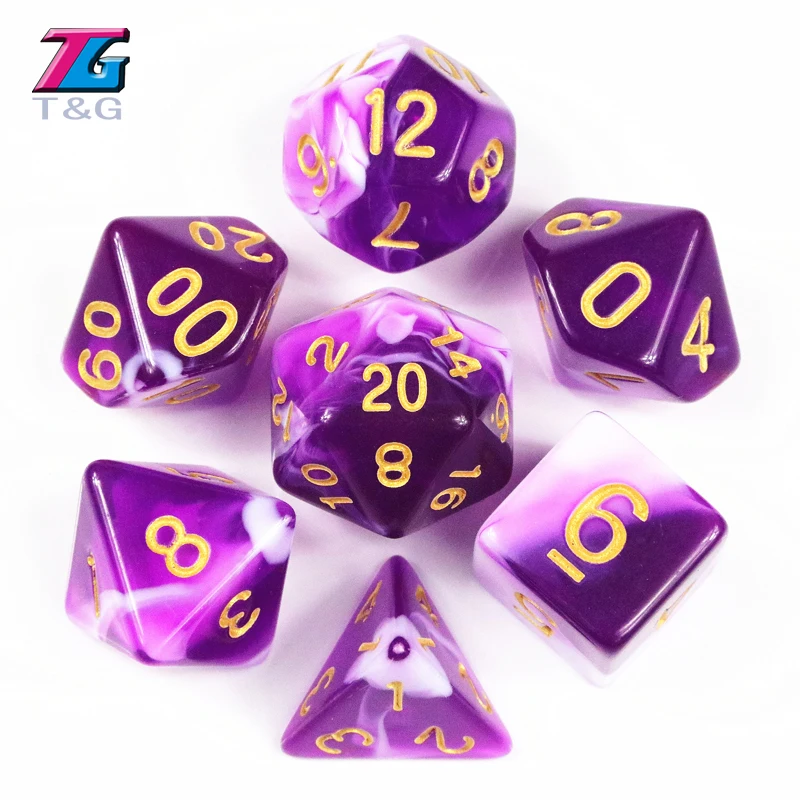Прозрачный Бирюзовый Белый цвет кости D4 D20 для d & настольной игры|colored dice|dice colorwhite