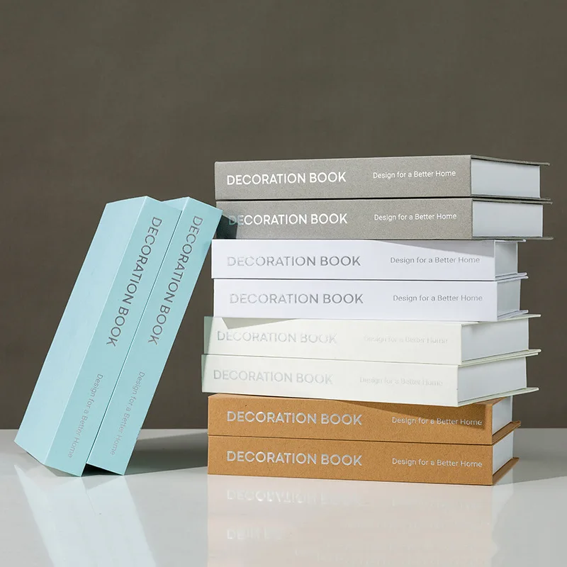 

Modern Simulation Fashion Book Home Decor Club Hotel Model Room Study Soft Fake Book Decoration For Women's Living Room