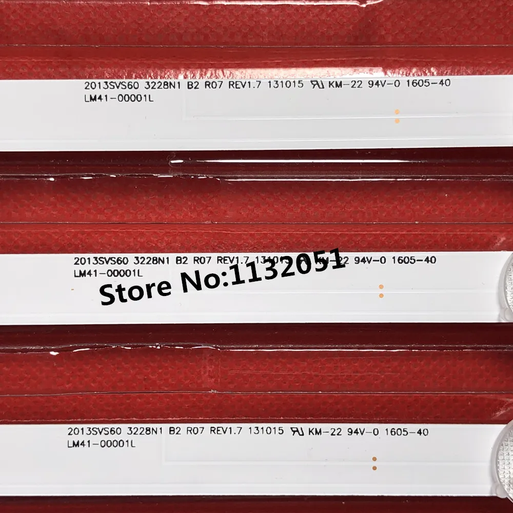 1215mm LED Backlight strip 14 Lamp For SAM SUNG LCD TV UA60F6088AJ 2013SVS60 3228N1 B2 L07 REV1.5 LM41-00001L LM41-00001M