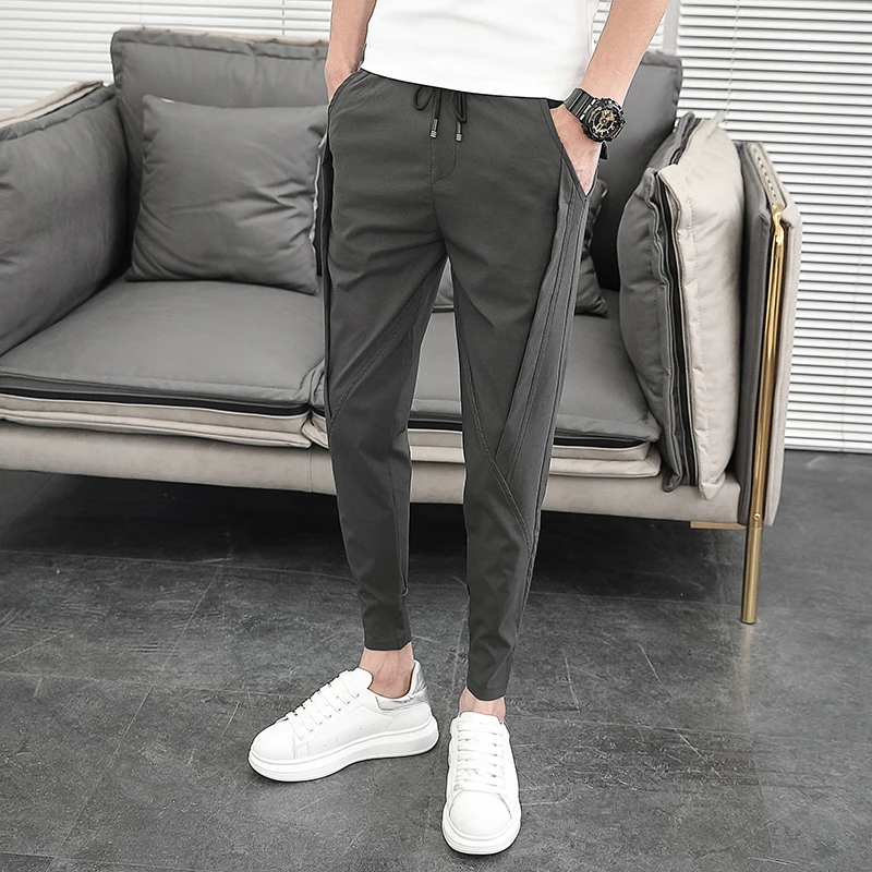 2022 Slim Fit Men Harem Pants Ankle 