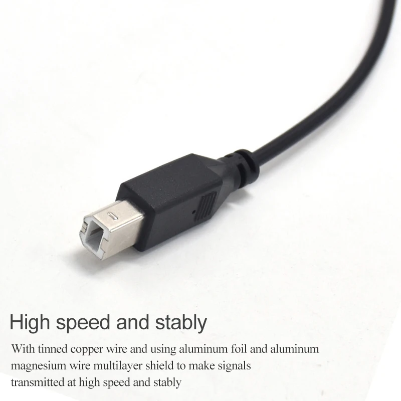 USB 3,1 usb type-C мужской разъем для USB 2,0 B Тип Мужской кабель для передачи данных для сотового телефона, MacBook, ноутбука и принтера