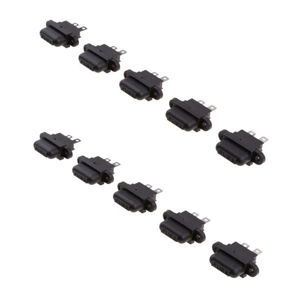 10 Pieces 30A Amp Auto Standard Blade Fuse Holder Box Set for Car /Boat /Truck