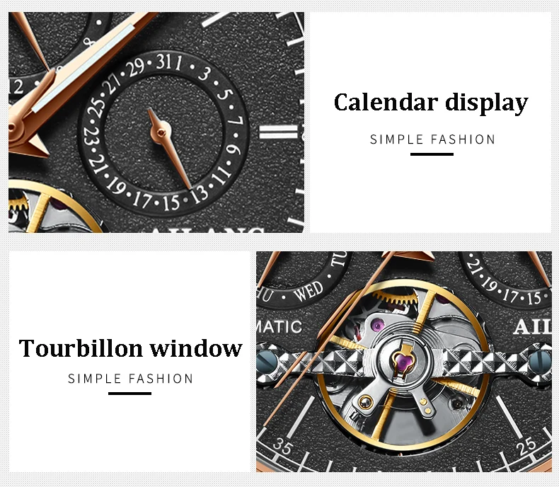 Автоматические механические часы из нержавеющей стали AILANG, швейцарские часы топ бренда, Роскошные мужские часы, relogio masculino