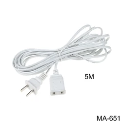 White LED Light String Extension Cord for Holiday and Home Decor (5M)